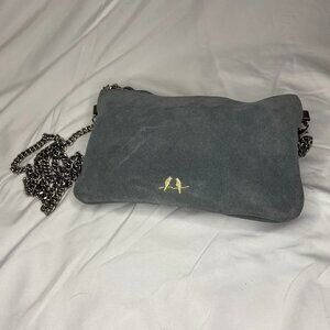 Chloe + Isabel Grey Suede Purse